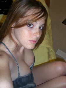 Beautiful Freckles redhead teen.