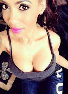 Hot young latina selfshot her big sexy boobs
