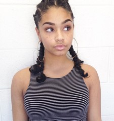 Cute Ebony Teen Girl With Freckles