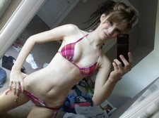 Amazing brunette teen in incredible homemade selfshot picture.